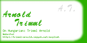 arnold trimml business card